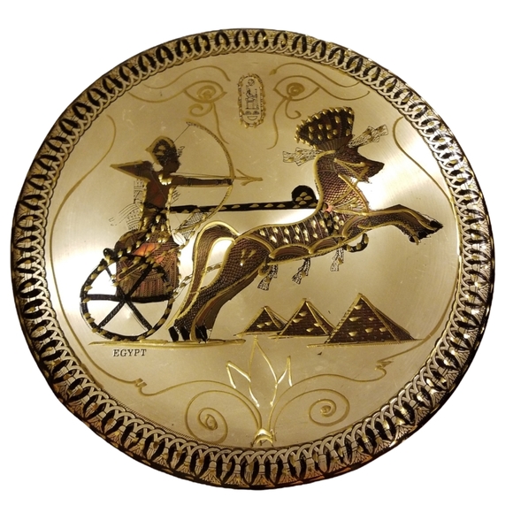 Egyptian Ramses II Faraon Copper Plate - Picture 6 of 6